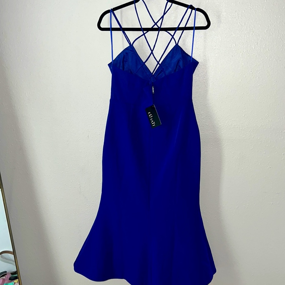 Blue cocktail dress
